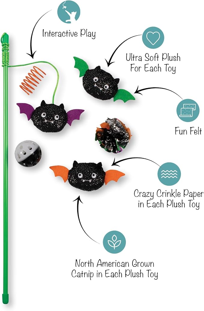 Fringe Studio Pet Toy, Blind and Seek 6 PCS Multipack Cat Toy Set, PetShop Collection (615013)