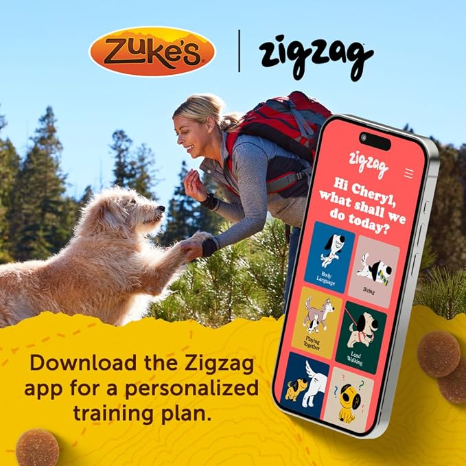 Zuke's Mini Naturals Dog Training Treats, Beef Recipe, 6 oz Pouch | Natural dog treats with real beef, only 2 calories each, soft and chewy bites, in a resealable pouch, made in the USA