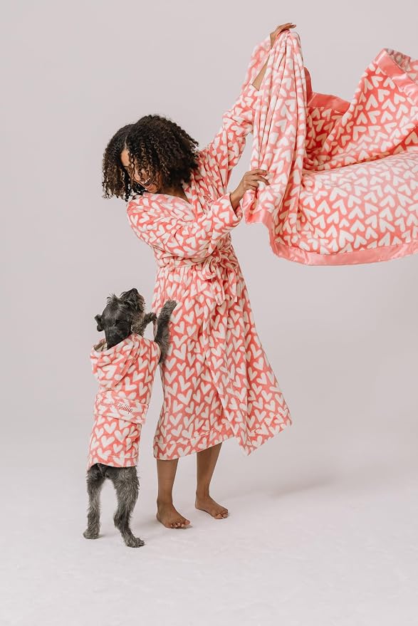 Darren & Phillip Puppy Love Blanket - Ultra-Soft Blankets Made with Plush Fleece - Perfect as a Dog Bed Blanket or for Cuddling with Your Pup - Ultra-Snuggly Blankets for Dogs & Humans