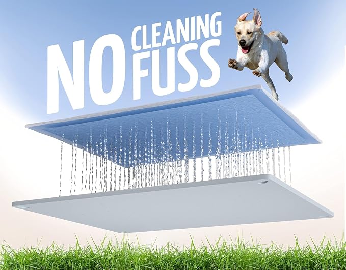 TidyFriend Pee Pad Holder Tray 30 x 23 Inches, Silicone Dog Potty Tray, Easy to Clean No Spill Dog Potty Training Pad Holder (Light Grey)