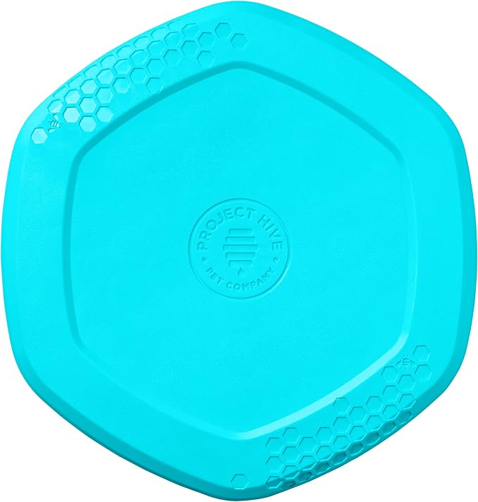 PROJECT HIVE ·PET COMPANY· Dog disc - Great for Fetch - Includes a Lick mat on Back - Floats in Water, Smooth Glide - Made in The USA (Soothing Vanilla)