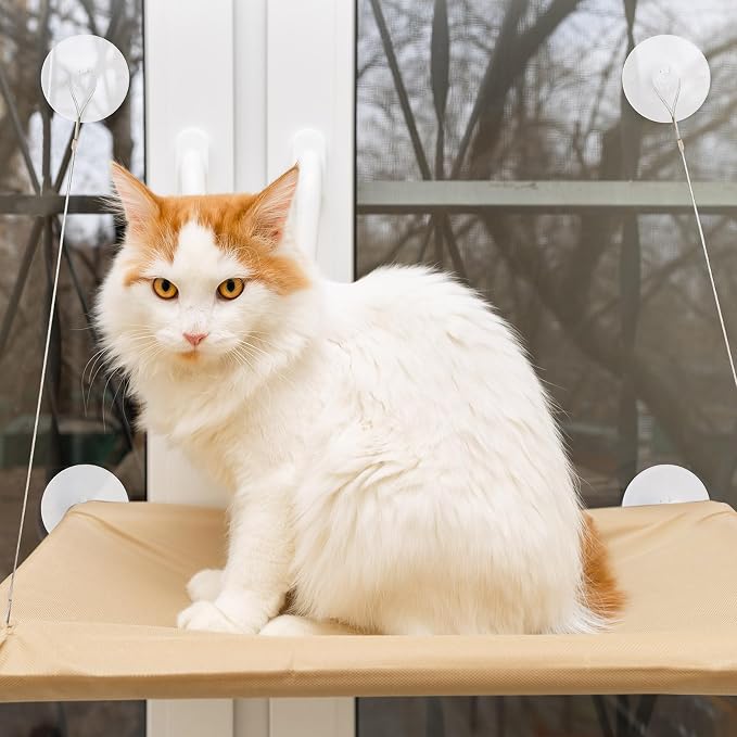 4 Pieces Cat Window Perch Suction Cup Powerful Window Bed Seat Replacement Suction Cup Clear PVC Sucker Pads for Cat Hammocks/Window Seat/Perch