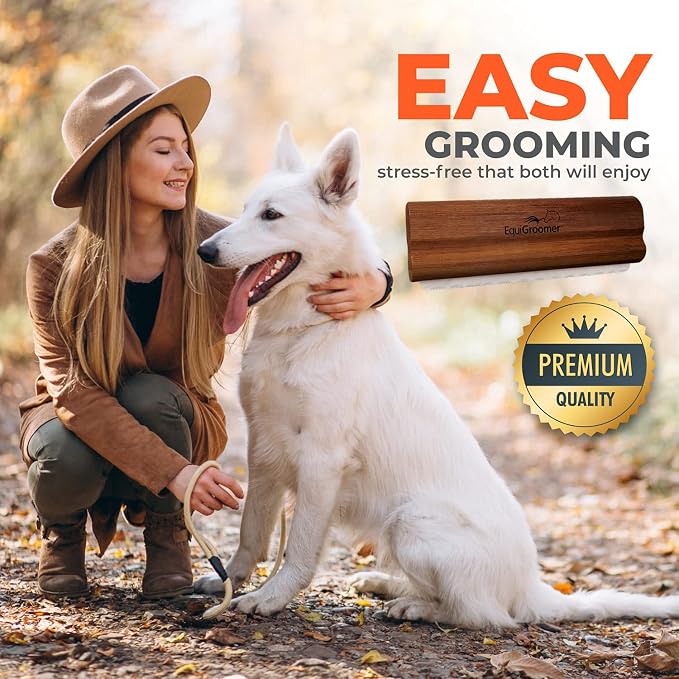 EquiGroomer 5-Inch Deshedding Brush for Dogs & Cats, Mahogany, 2 Pack | Best for dogs up to 100 lbs and cats of any size, short or long hair, stainless blade, no cutting or pulling