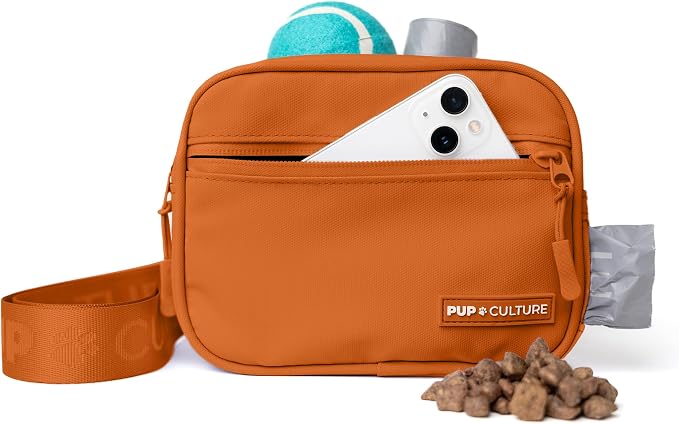 Dog Treat Pouch with Poop Bag Dispenser and Removable Treat Pouch | Cross Body Dog Walking Bag | The Perfect Puppy Training Tool and Even Better Gift