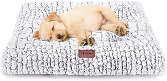 Dog Bed Crate Pad Plush Dog Crate Mat for Small Medium Large Dogs Soft Dog Bed Anti Slip Fulffy Comfy Kennel Pad