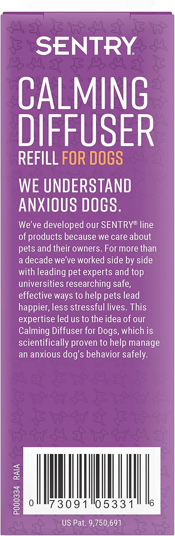 Sentry Calming Diffuser Refill for Dogs, Reduces Barking, Chewing, Anxiousness, and Other Stress-Induced Behaviors, 30-Day Release (Pack of 2)