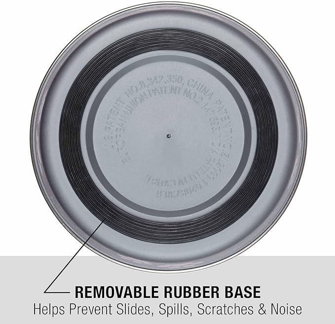 Loving Pets Bella Dog Bowls- Stainless Steel Dog & Cat Bowls - Spill Proof Dog Food Bowl, Cat Bowl, Puppy Essentials & Pet Supplies Great for Home & Travel (Medium 20-35 lbs, Blueberry)