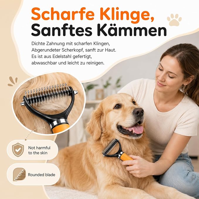 Pet Grooming Brush, Pets Knotted Dog Grooming, Pets Knotting Comb, Professional Pet Deshedding Brush, Deshedding Comb Fur Brushes, Shedding Brushes For Dogs And Cats (Green)