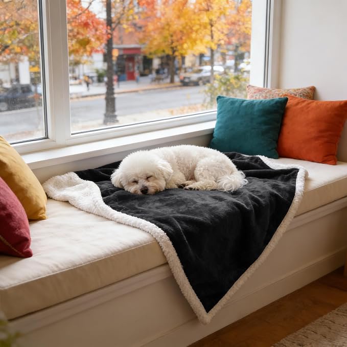Kritter Planet Dog Blankets for Small Dogs, Soft Puppy Blanket, Pet Blankets for Cats, Lightweight & Washable, Perfect for Dog Beds, Car Seats, Creat, 30x40 inches