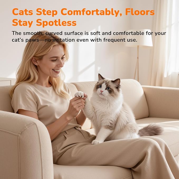 Cat Litter Mats (3-Pack) 24" x 18", Litter Box Mat, Non-Slip Waterproof Litter Mat with Honeycomb Trapping Layer, Easy Clean Leakproof Litter Matt, Soft EVA Durable Anti-Scratch Kitty Litter Mat