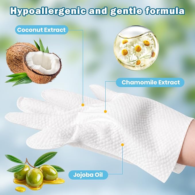 36Pcs Hypoallergenic Pet Glove Wipes for Dogs & Cats | Deodorize & Hydrate Fur Grooming Gloves for Paws, Face, Ears & Butt, Daily Care Between Baths & Travel