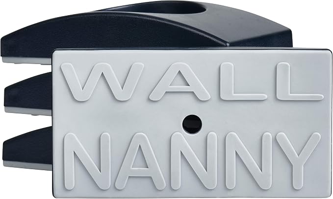 Wall Nanny - Dog Gate Wall Protector (Made in USA) Protects Walls and Doorways from Pet Gates - for Pressure Mounted Indoor Safety Baby Gates (4 Pack) Black