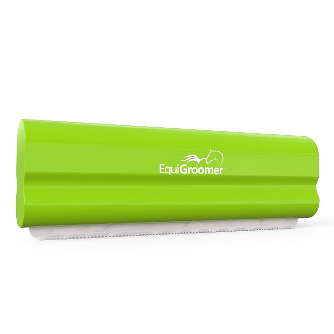 EquiGroomer 5-Inch Undercoat Deshedding Brush for Dogs & Cats, Lime | Best for dogs up to 100 lbs and cats of any size, short or long hair, stainless blade, no cutting or pulling