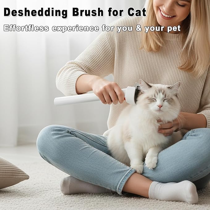 WYuZe Cat Brush for Dematting & Shedding, Pet Deshedding Brush for Indoor Small Dogs & Cats, Short Haired Professional Grooming Comb