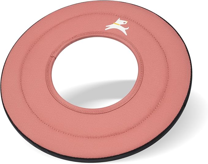 OllyDog Mini Super Flyer, Dog Flying Disc – Floating Fetch Toy, Soft on Teeth, Eco-Friendly Recycled Material, Lightweight, for Small & Medium Dogs (Desert, 9")