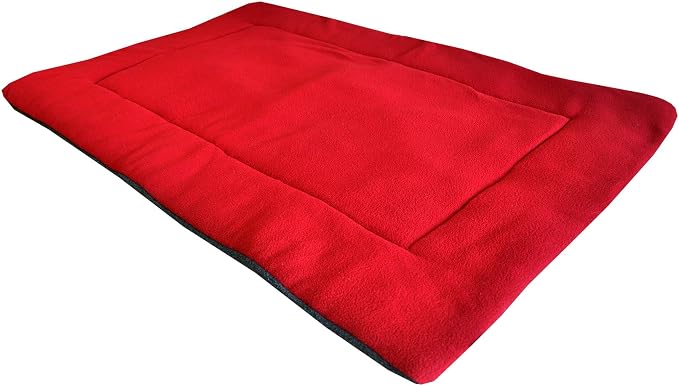Downtown Pet Supply - Dog Crate Mat - Comfort Dog Bed or Cat Bed - Soft Fleece Nap Mat - Easy Maintenance, Machine Washable Dog Bed - Maroon - 29 in x 20 in - Medium Dog Bed