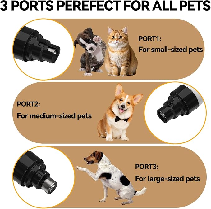 silent paws Dog Nail Grinder – Quiet Trimmer for Dogs Cats | Electric Dog Nail Grinder Quiet , Rechargeable 2-Speed Pet Claw Trimmer for Small Dogs&Cats, Pet Pro Grooming Tool