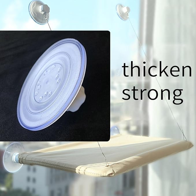 Suction Cups Replacement for Hammock Perches Small Pet Window Hanging Bed Comfortable Perches Hammock for Kitten Suction Cups