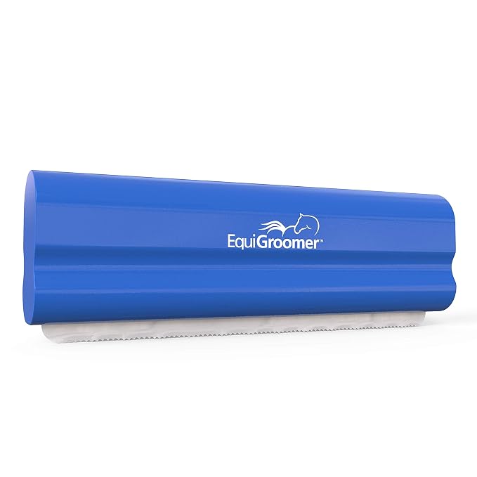EquiGroomer 5-Inch Undercoat Deshedding Brush for Dogs & Cats, Blue | Best for dogs up to 100 lbs and cats of any size, short or long hair, stainless blade, no cutting or pulling