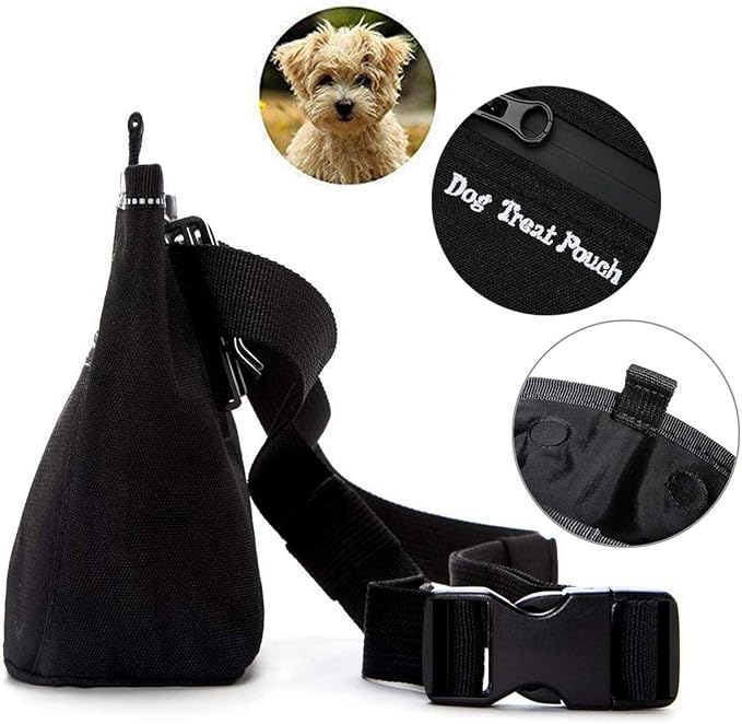 N-Brand Dog Treats Training Pouch with Clip Waist Belt Magnetic Closure Puppy Doggie Snack Reward Bags Bait Pouches Dog Treat Carrier Holder