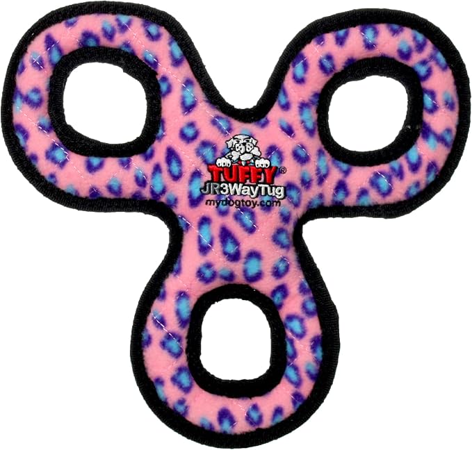 TUFFY® : 3Way Tug Dog Toy: Ultra Durable Plush Toy with Multiple Layers & Reinforced Seams, Washable and Floats, Original Construction
