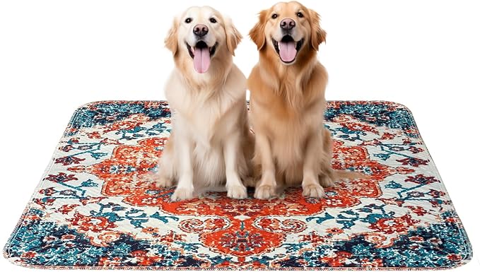 PUPIBOO Washable Pee Pads for Dogs & Cats - 72x72 - Super Absorbent Reusable Puppy Training
