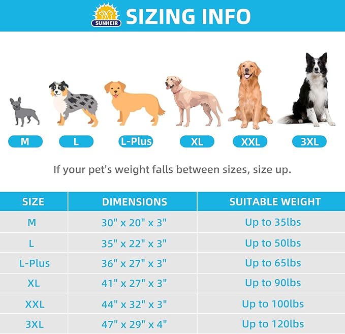 Sunheir Jumbo Orthopedic Dog Bed, Extra Large Waterproof Pet Bed Mat, Grey | Removable Machine Washable Cover, Thick Egg Crate Foam Support, Easy-Clean, Anti-Slip Bottom, Soft Dog Crate Bed 54"X42"X4"