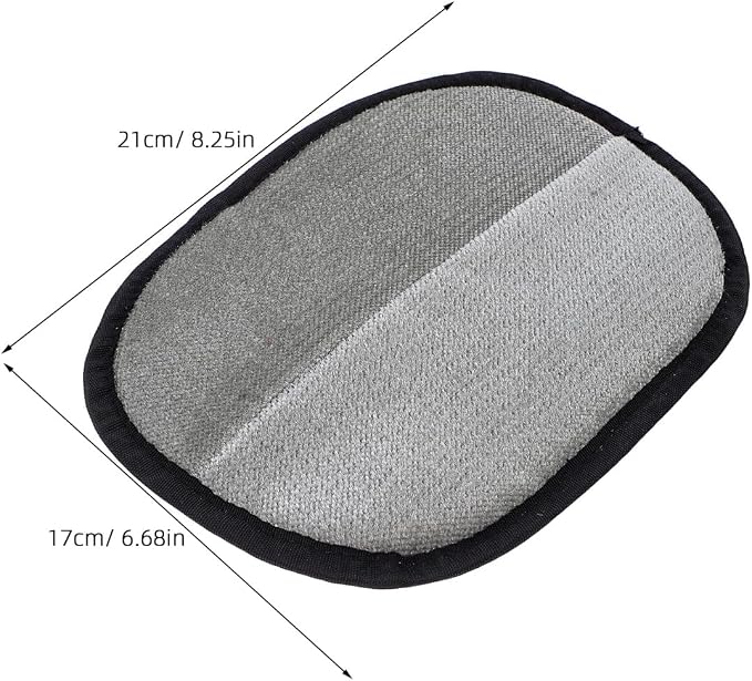 Veemoon Pet Hair Removal Gloves Double Sided Cat Hair Brush Grooming Mitt for Cats and Dogs Washable Glove for Pet Removal Large 8.26 X 6.29 in