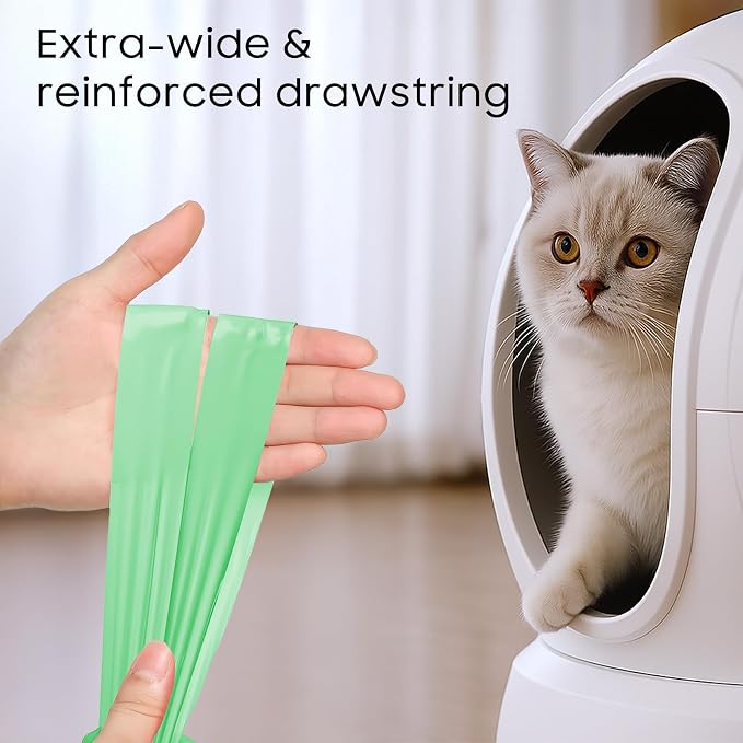 150 Tear-free Count Cat litter bags Liners Only Compatible with MW-SC01 MW-SC02 Meow Self-cleaning Cat Litter Box,Leak-proof 18" x 12.6"