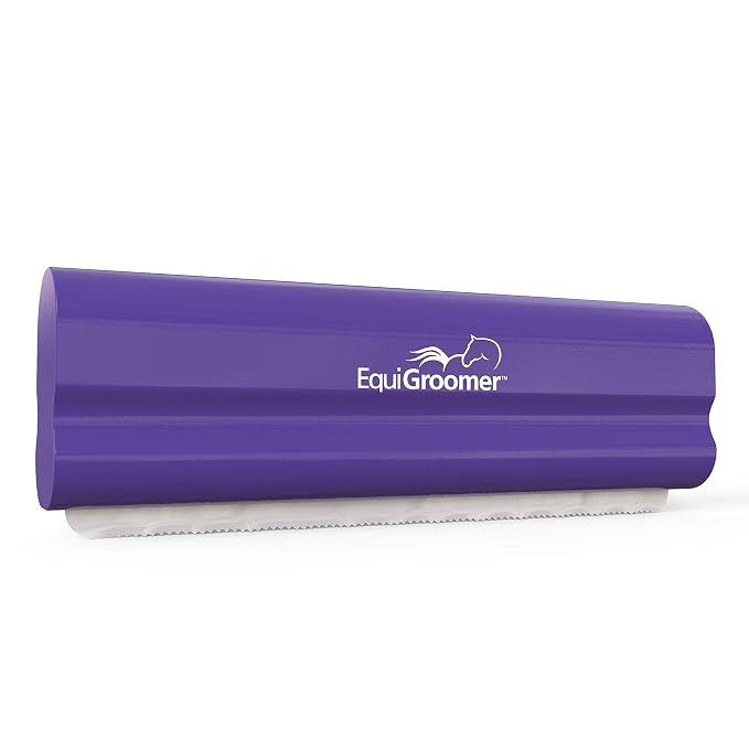 EquiGroomer 5-Inch Undercoat Deshedding Brush for Dogs & Cats, Purple | Best for dogs up to 100 lbs and cats of any size, short or long hair, stainless blade, no cutting or pulling
