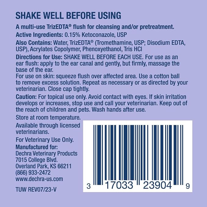 TrizUltra+Keto® Flush for Dogs, Cats and Horses, 4 Fl Oz | Cleansing, Antibiofilm; Packaging May Vary