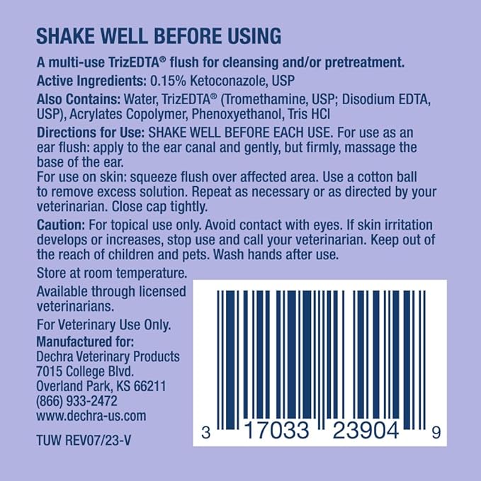 TrizULTRA + Keto® Flush for Dogs, Cats and Horses, 12 Fl Oz | Cleansing, Antibiofilm; Packaging May Vary