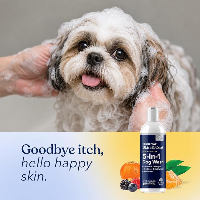 Dog Shampoo and Conditioner, Puppy Shampoo, Itchy Skin Relief, Small Dogs | Sensitive Skin Dog Wash, Anti-Itch Puppy Wash for Small Dogs, Puppy Shampoo and Conditioner, Natural Dog Body Wash