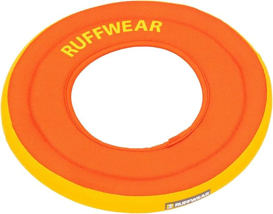 Ruffwear, Hydro Plane Dog Flying Disc, Soft Buoyant Foam Floating Fetch Toy, Lightweight Interactive Water & Snow Toy, Gentle on Teeth, Durable Year-Round Outdoor Play, Tangelo Orange, 9", Medium