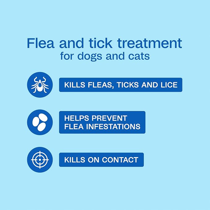 ADAMS Plus Flea & Tick Shampoo with Precor for Dogs, Cats, Puppies & Kittens, Flea Shampoo to Treat Infestations, Kills Ticks, Fleas, Flea Eggs & Lice, Cleans and Conditions Coat, 6 Ounces