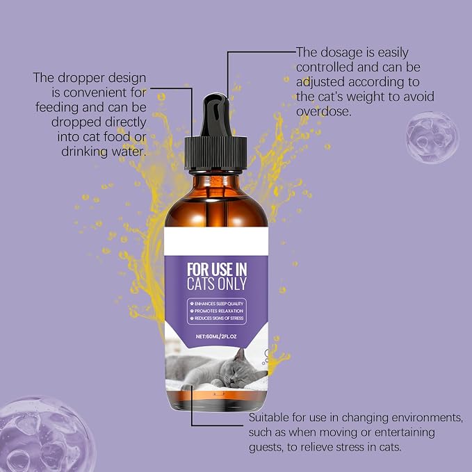 Cat Melatonin for Anxiety Relief & Calming – Helps Promote Restful Sleep, Relaxation for Grooming, Travel & Vet Visits – Melatonin for Cats, Cat Sleep Aid for Feline Stressful Emotions