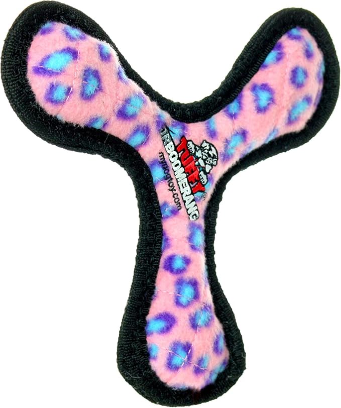 TUFFY® : (2 Pack Boomerang Dog Toy: Ultra Durable Plush Toy with Multiple Layers & Reinforced Seams, Washable and Floats, Original Construction