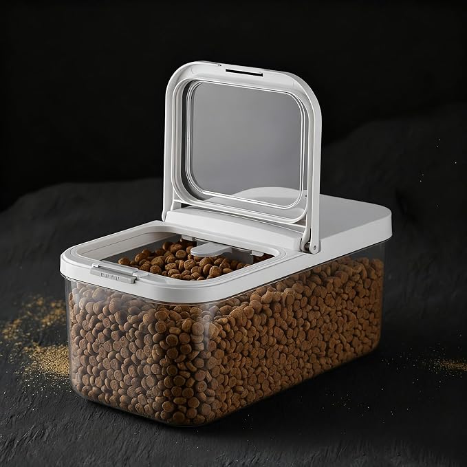 LivLab Mker Dog Food Storage Container 10 Lbs | Pet Food Storage Containers With Lids & Scooper BPA Free Airtight Storage Containers Store Dry Food For Kitchen Pantry