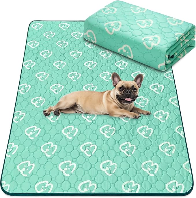 FXW Washable Pee Pads for Dogs, Super Absorbent, 39" x 63", 1 Pack | Machine washable, Non-slip backing, Fits 24"H 6-Panel FXW Rollick/Homeplus Playpens