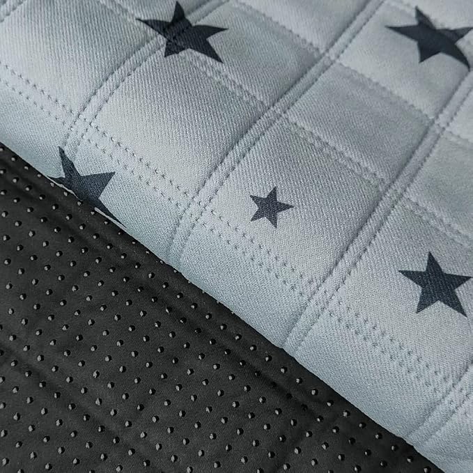RIOUSSI Reusable Pee Pads for Dogs, Puppies. Washable, Absorbent, Leakproof | Soft Material | Non-Slip Bottom | Ideal for Dog Potty Training | Gray Stars, 20"x28", 4-Pack