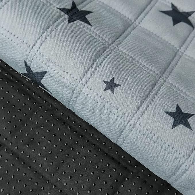 RIOUSSI Reusable Pee Pads for Dogs, Puppies. Washable, Absorbent, Leakproof | Soft Material | Non-Slip Bottom | Ideal for Dog Potty Training | Gray Stars, 24"x36", 4-Pack