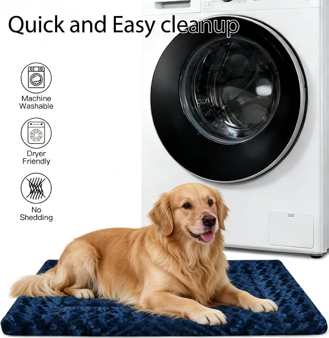 Dog Bed Mat - Durable & Cute Crate Dog Beds for Small Dogs & Cats, Comfortable Kennel Pad for Home, Crate & Travel