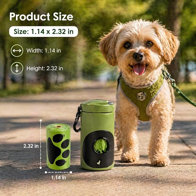 Dog Poop Bags Rolls 540 Count, Unscented Refill Rolls, 9" X 13" Doggie Poop Bags, Dog Waste Bags BY PobbY