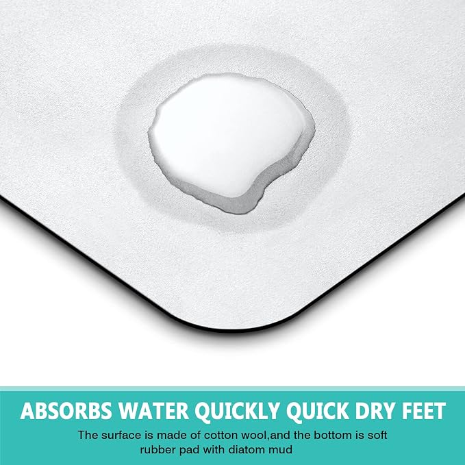 Dog Mat Pet Feeding Mat for Food and Water Absorbent 20x12in Quick Dry Dog Water Bowl Mat