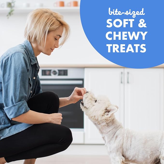 Buddy Biscuits Trainers Training Bites Soft & Chewy Dog Treats, Bacon, 10 oz. Pouch | Made with Natural Pork Liver, Free of Corn, Soy, Or Artificial Flavors, Baked in the USA, Only 1.5 Calories Per Treat
