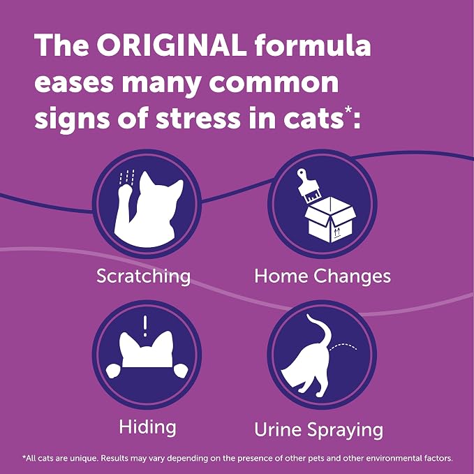 FELIWAY® Classic 30 Day Cat Calming Refills for Pheromone Diffuser,48ml Value Pack - Helps Reduce Common Signs of Stress in Cats & Kittens,Enhanced Calming,(Pack of 12)