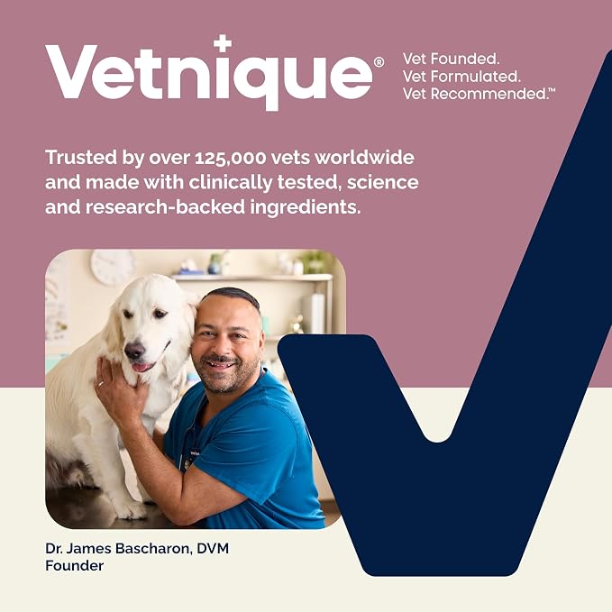 Vetnique Oticbliss XL Cat & Dog Ear Wipes, Ear Cleaner for Wax, Dirt & Odor | Pre-Moistened Large Ear Cleaning & Deodorizing Wipes With Salicylic Acid & Aloe Vera, Wipe Away Wax, Dirt & Odor, Cat-Safe