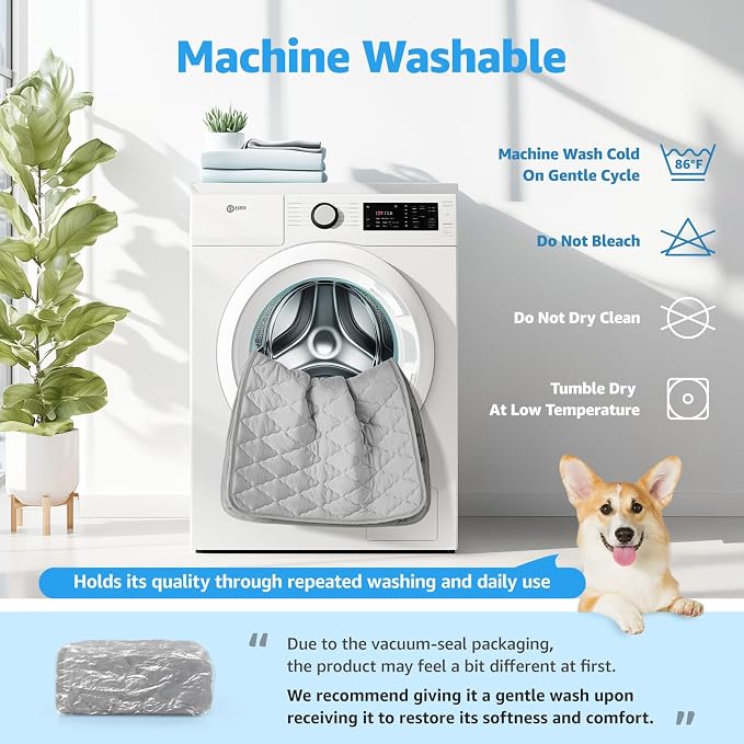 LOOBANI Dog Cooling Mat for Large Dogs 56"x36"- Cooling Pad for Dog, Cool Blanket for Dogs Machine Washable, Pet Cool Mat for Indoor, Outdoor, Couches, Crates, Car Seats for Trips (Grey, 56"x36")