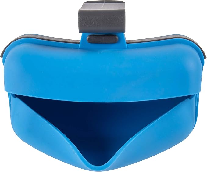 Dexas Pets Pooch Pouch Flexible Dog Treat/Training Treat Clip Pouch, Pro Blue