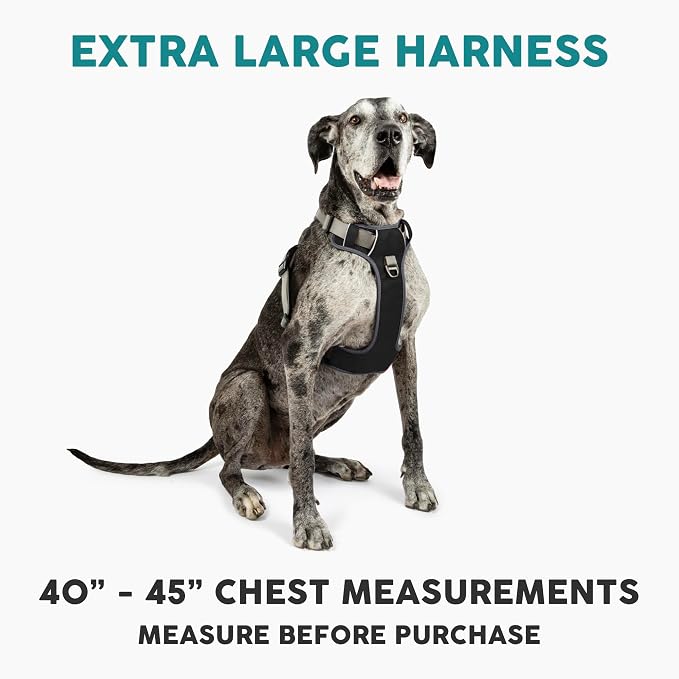 Embark Adventure XL Dog Harness No-Pull for Extra Large Dogs – Reflective, Military-Grade Nylon, Dual Leash Clips, Gel-Lined Handle, Soft & Padded